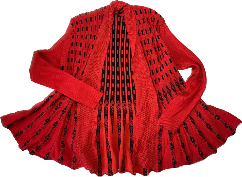 жіночий червоний кардиган накидка кофта