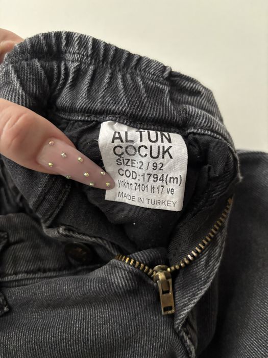 Чорні / сірі джинси 92р