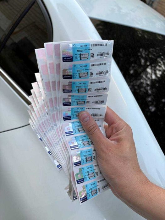 Windows 11 Pro стікер активації/Наліпка Віндовс 11 Про/Ліцензія на ПК