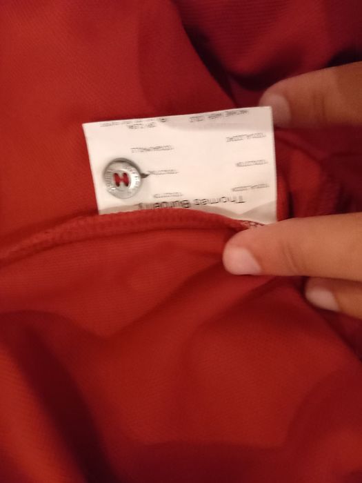 Polo L(Thomas Burberry)algodão vermelho