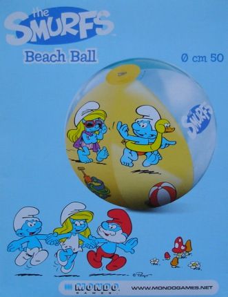 Piłka dmuchana do zabawy 50cm The Smurfs Smerfy