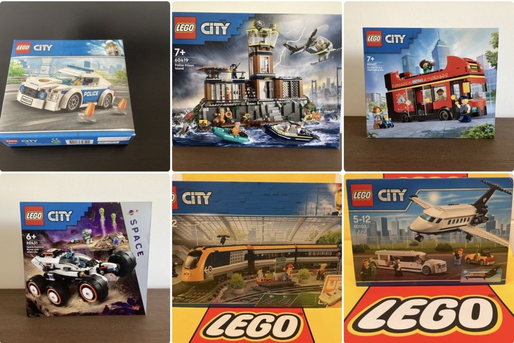 LEGO City 60102/60197/60239/60407/60419/60431 Novo e Selado