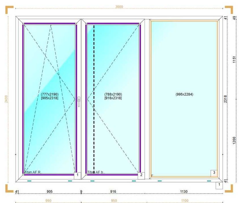 Sprzedam okno tarasowe VEKA 3-szyby NOWE!!!