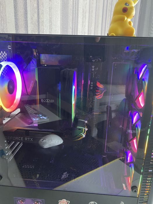 Ігровий компʼютер  Ryzen 7 5800x, RTX 3060 Gigabyte 12gb, ОЗП 16gb + Монітор 25" Samsung Odyssey G4 240Гц