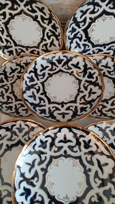 Тарелки в узбекском дизайне