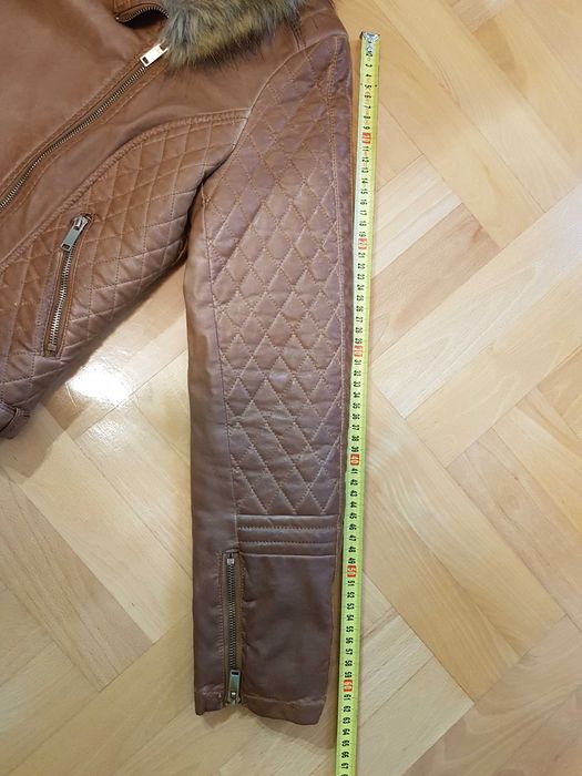 Ramoneska damska Bershka kurtka skórzana 38M