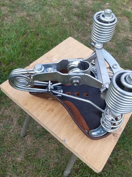 Siodełko rowerowe skórzane Lepper primus zadbane