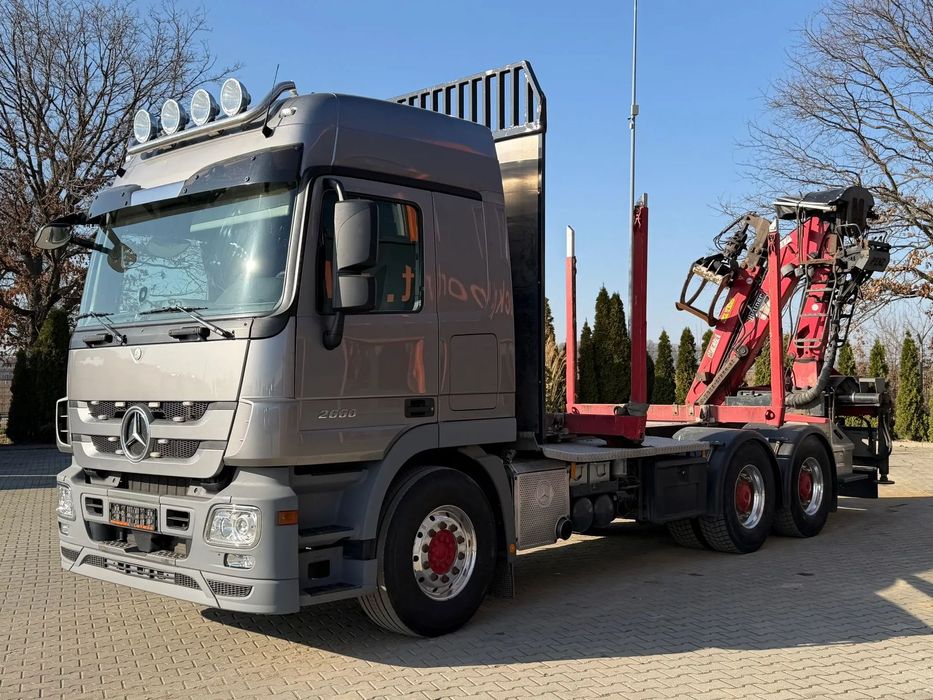 Mercedes-Benz ACTROS 2660 6x4 EURO5 POJAZD DO DREWNA Z HDS PENZ 10Z8  Swiezo Sprowadzony!