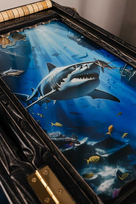 Шикарні нарди з плаваючими рибками і 3D картинкою