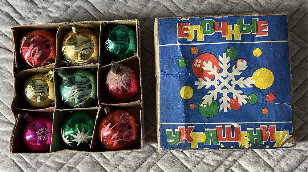 Елочные украшения (шары) СССР