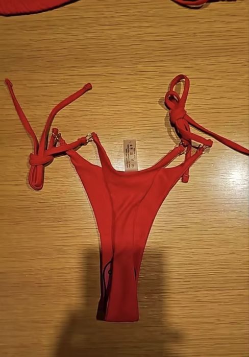Червоне бразильське міні бікіні якісний дуже гарний роздільний купальн