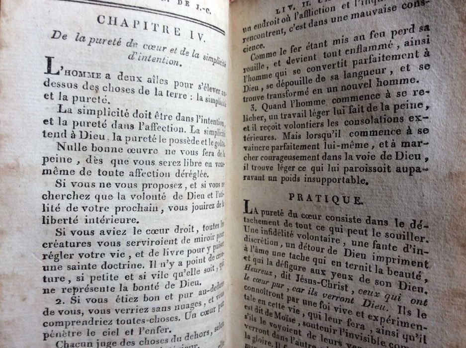 L'Imitation de Jesus-Christ...1821. Raro. Ver nota na descrição
