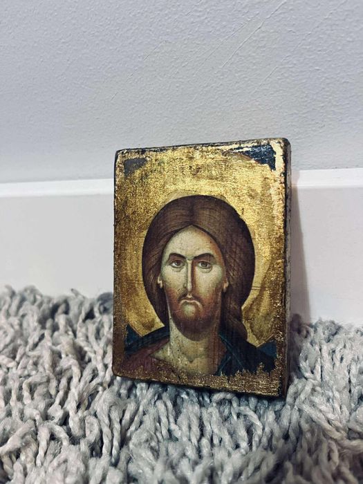 Ikona prawosławna antyk stary obraz religijny