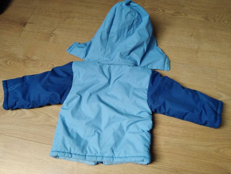 Kurtka zimowa chłopięca, 74cm, spodnie ocieplane