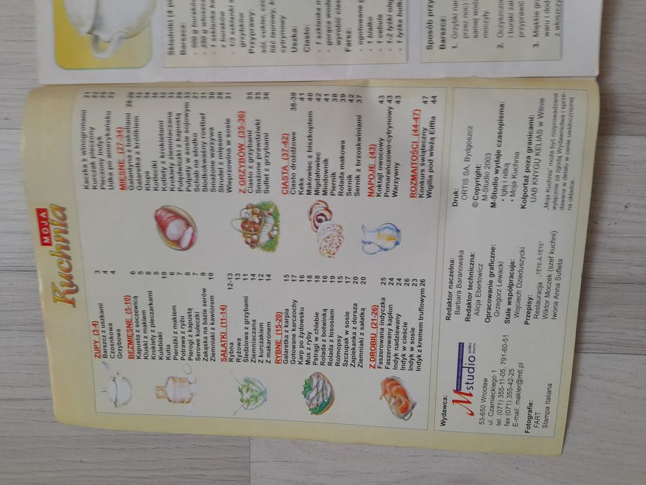Czasopismo Moja kuchnia 3 egz