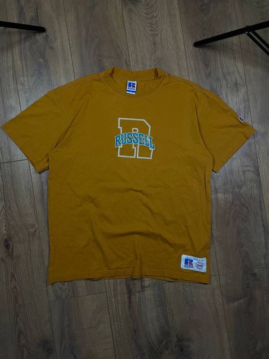 Футболка russell athletic вінтаж ретро рейв, реп майка