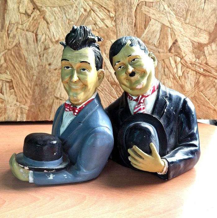 Bustos "Bucha e Estica" Vintage (Laurel & Hardy) - Raridade