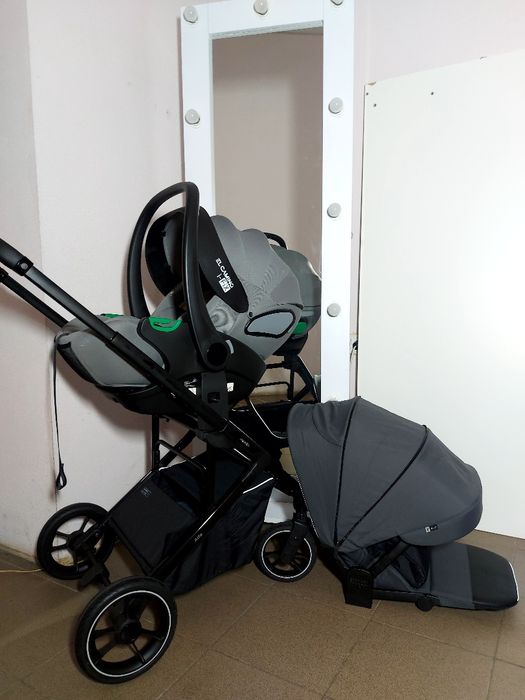 Коляска реверсна CARRELLO alfa +автолюлька EL.CAMINO I-FIX