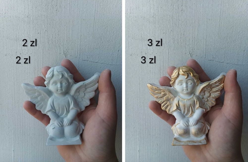 Figurki gipsowe.