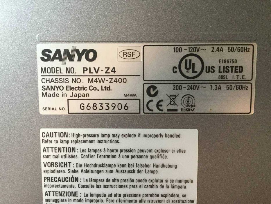 Sanyo PLV-Z4 проектор