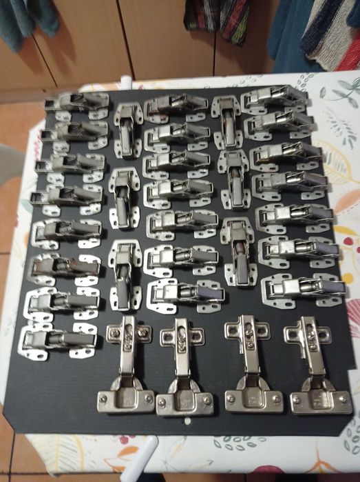 dobradiças metálicas - 5 peças