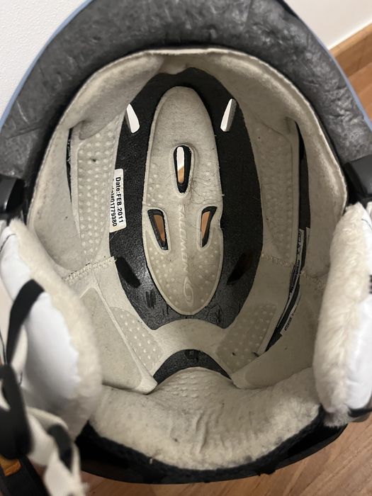 Kask narciarski dzieciecy Salomon srebrnoniebieski