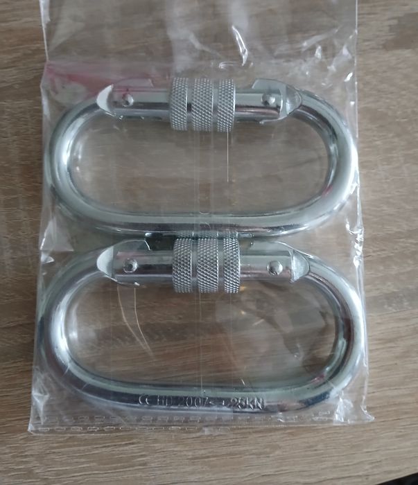 Karabinki 25KN 2 sztuki