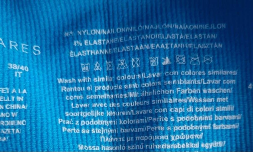 Nowy prążkowany asymetryczny top damski na jedno ramię nylon XS/S