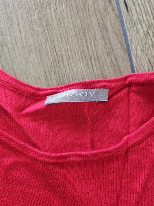 Bluzka elegancka damska sweterek swetr delikatny orsay L