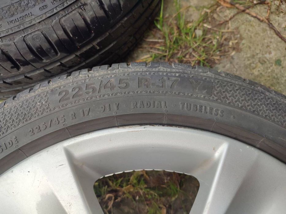 Продам диски тітани, разом з резиною 225/45 R17