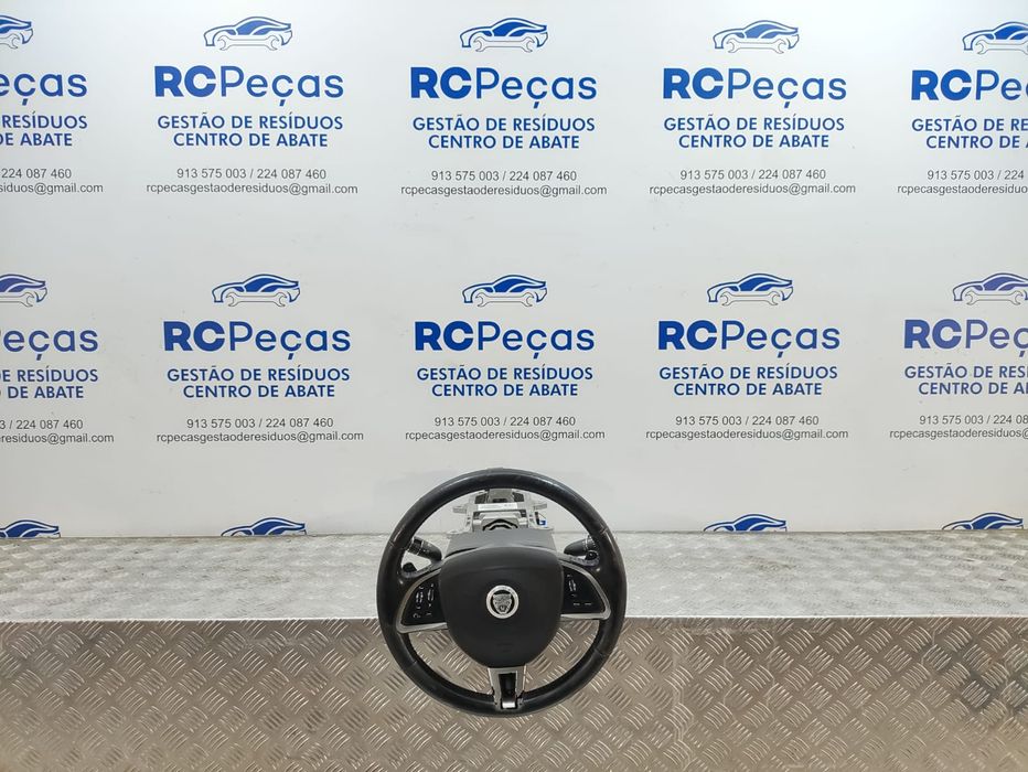 Volante Completo Pele Multifunções Patilhas De Velocidades Jaguar XF