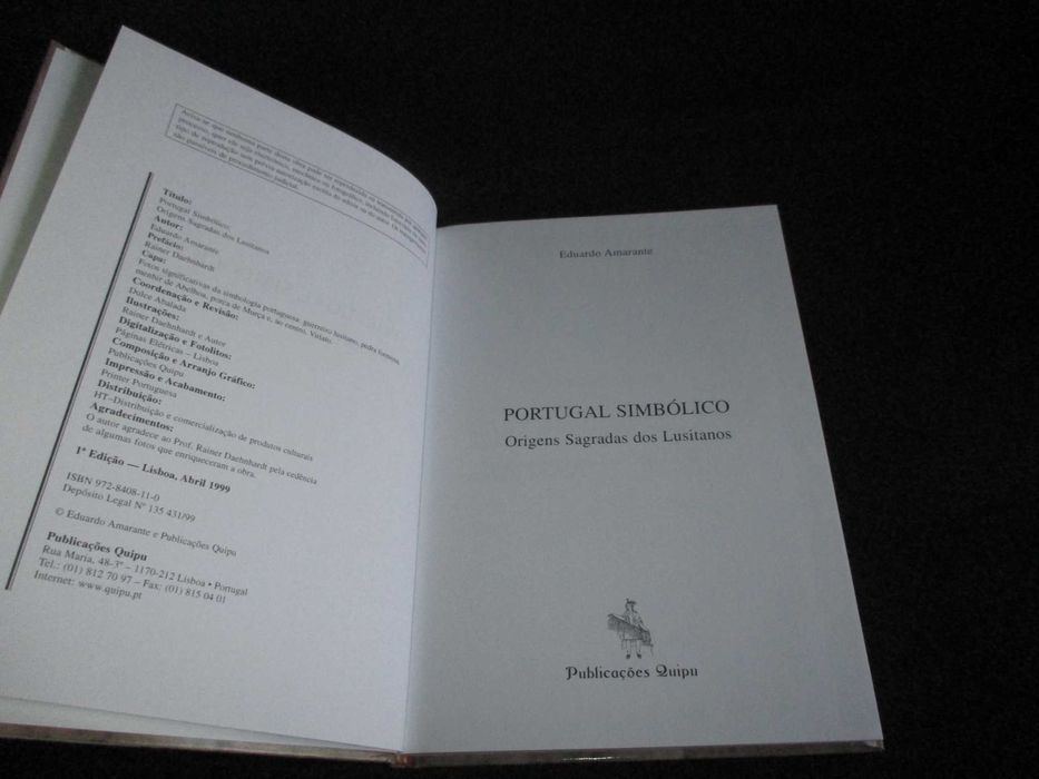 Livro Portugal Simbólico Eduardo Amarante 1ª edição