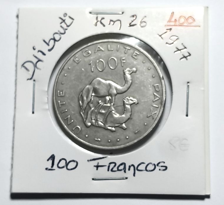 Moeda 100 Francos do Djibouti