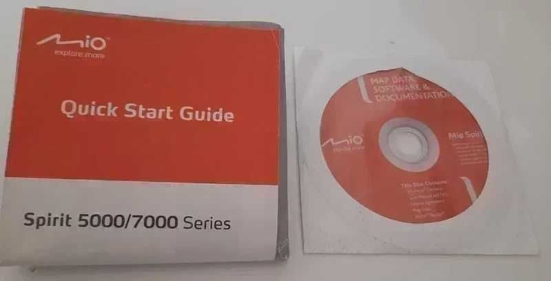 Mio Spirit 5000 7000 płyta CD Map Data Software instrukcja GPS