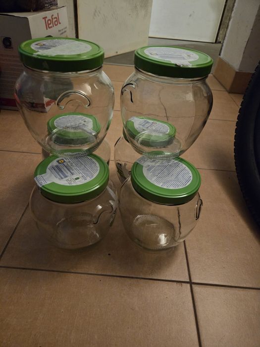 6 dużych słoików