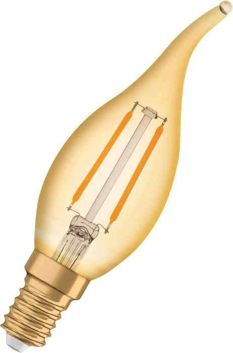 OSRAM Żarówka Vintage 1906 LED E14 Świeczka Złota, 2.5W, 220lm #6403
