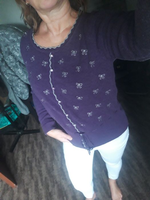 Sweter damski bluzka z długim rękawem L/XL