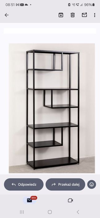 Sprzedam regał metalowy Thura firmy Sklum z Hiszpanii