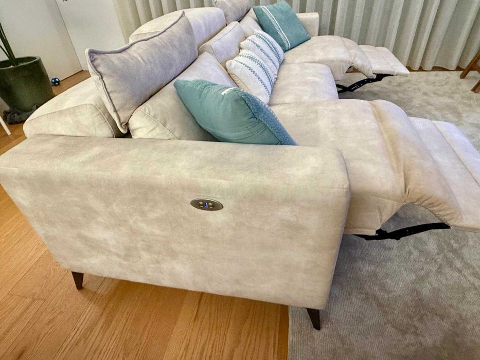 Sofá 3 lugares com 2 relax