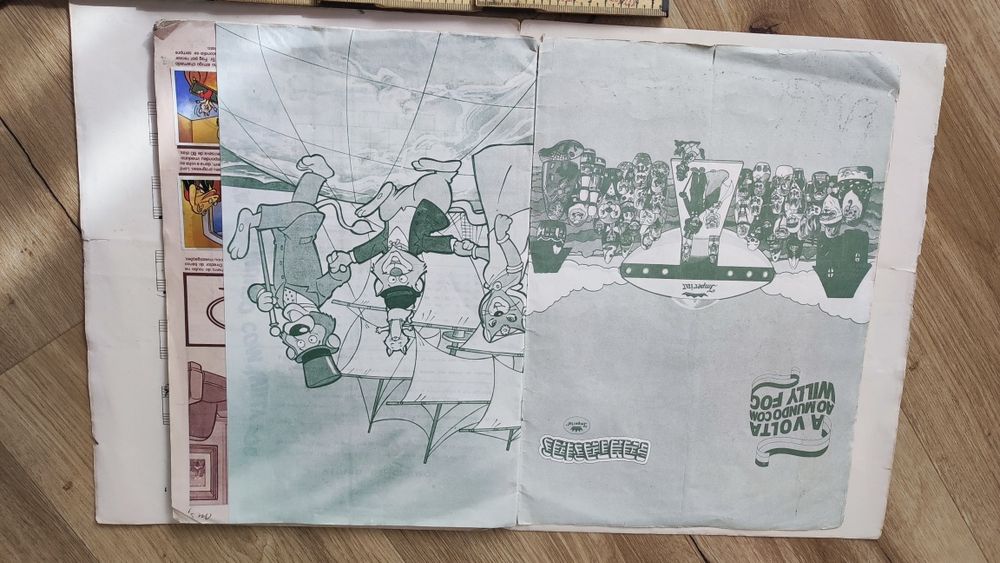 Caderneta de cromos incompleta da série "A volta ao Mundo com Willy Fog"