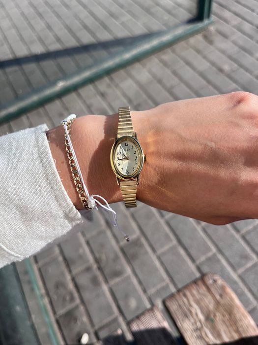 Zegarek damski Timex złoty cavantina vintage nowy mały