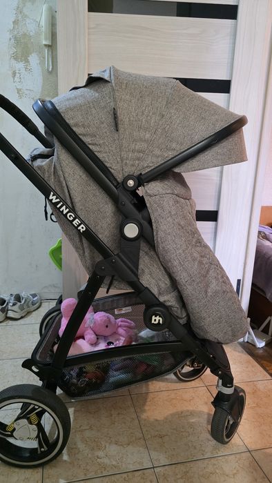 Коляска BabyHit Winger Light Grey трансформер