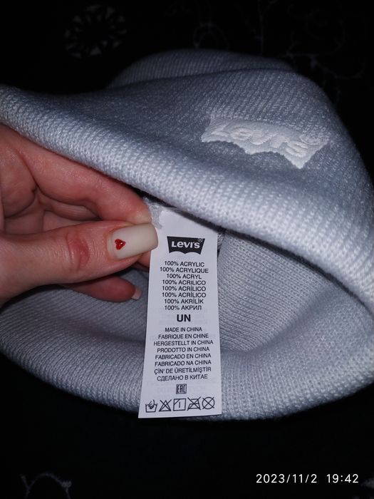 Шапка Levi's женская, шапочка Левис, Levis оригинал