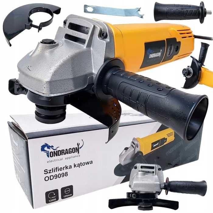 Szlifierka kątowa 125mm kątówka 1600w mocna diax elektryczna sieciowa