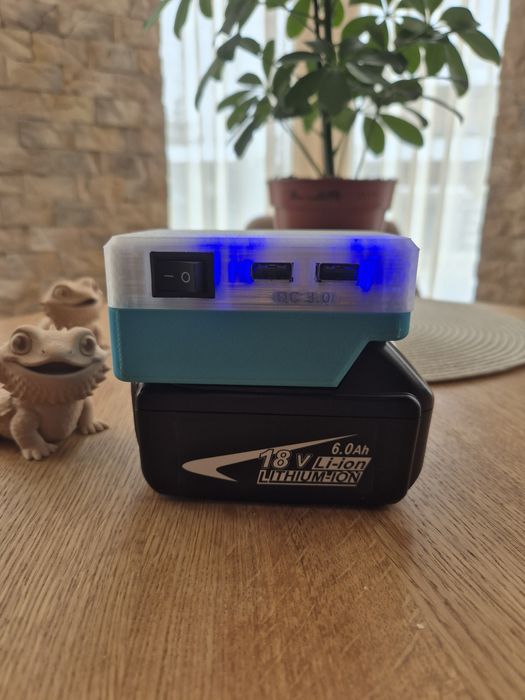 Адаптер макіта зарядна станція Makita QC 3.0, PD 65w