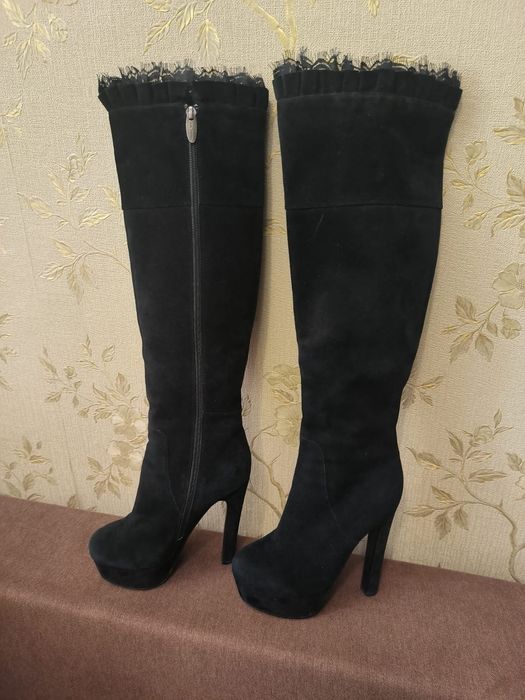 Ботфорти замшеві