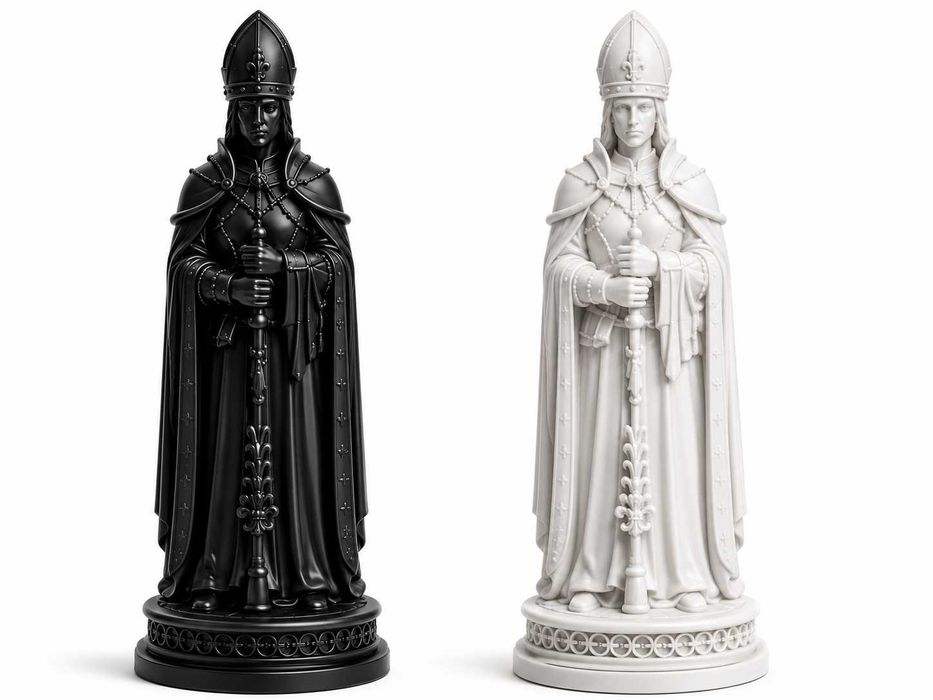 Conjunto de Xadrez Medieval – Impressão 3D