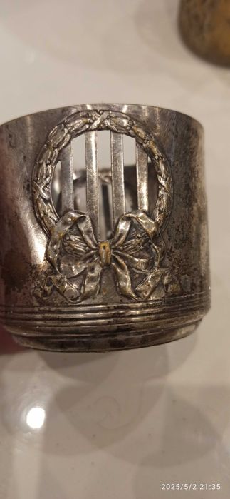 Stare koszyczki do szklanek, podstakanniki argentor WMF