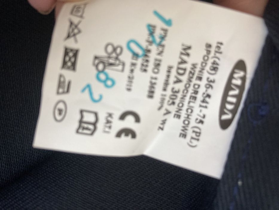 Garnitur roboczy MADA 305 B wzmacniany