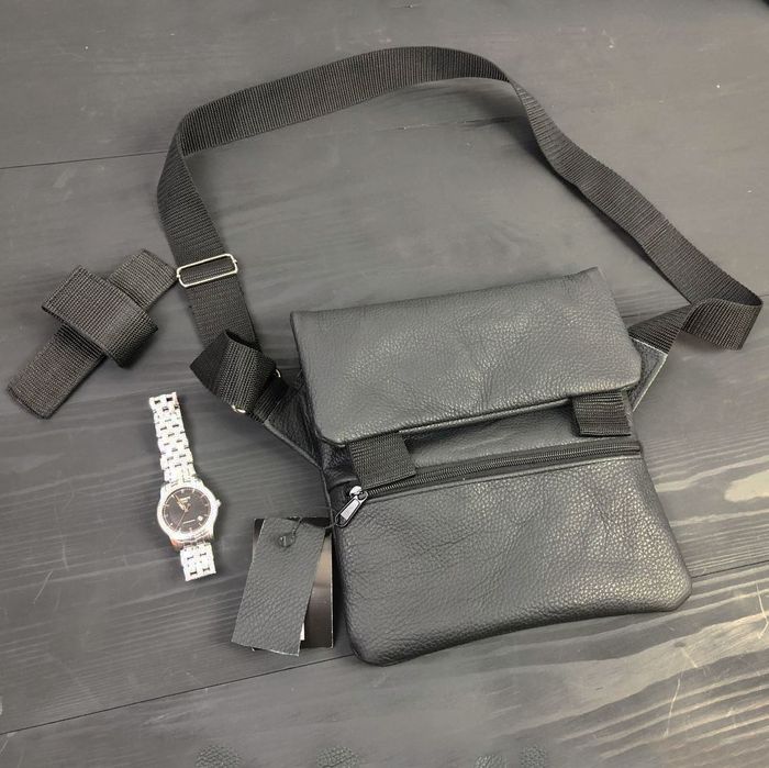 ШКІРЯНА тактична сумка з кобурою, чоловічий месенджер, барсетка